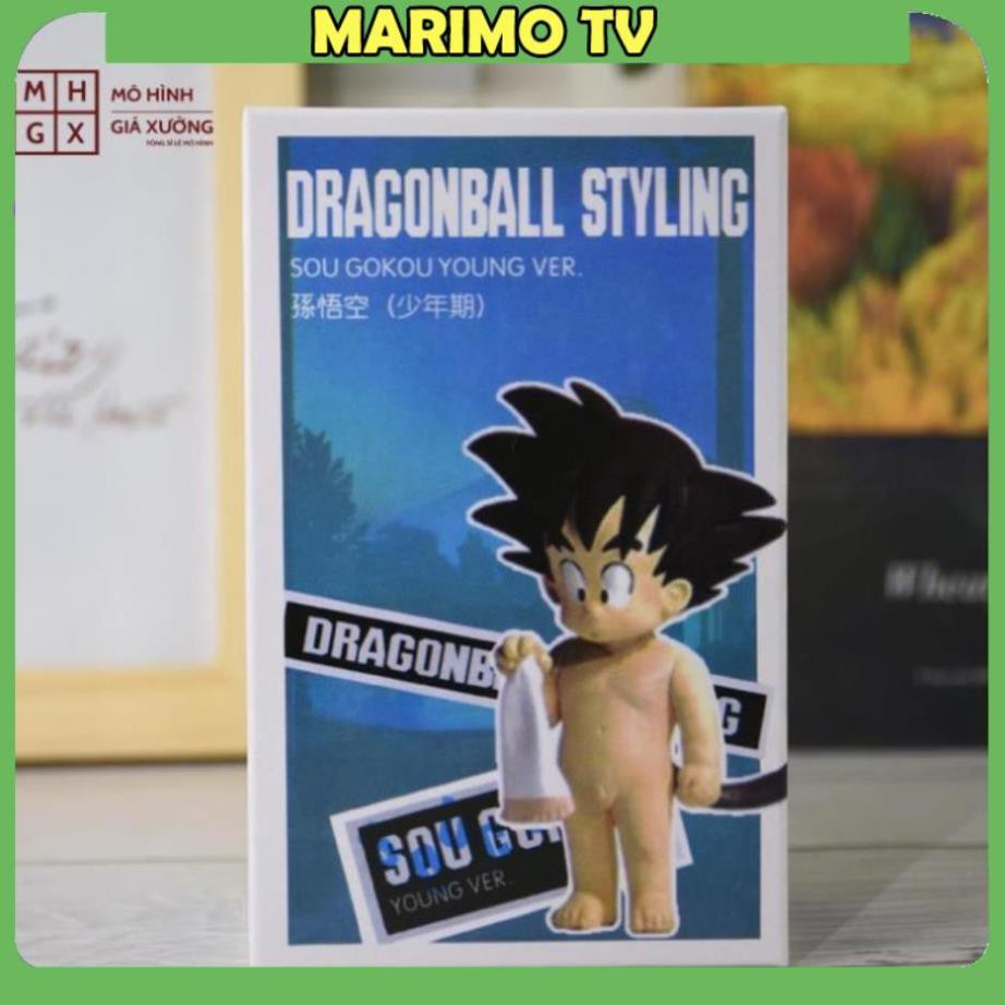 🔥Siêu dễ thương🔥 Mô Hình Son Goku Hồi Bé Cởi Chuồng- Cao 10cm - Tượng Figure Songoku Dragonball[MARIMO]