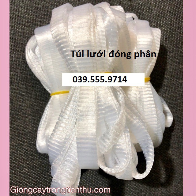 Túi lưới đóng phân dê, phân tan chậm 100gram