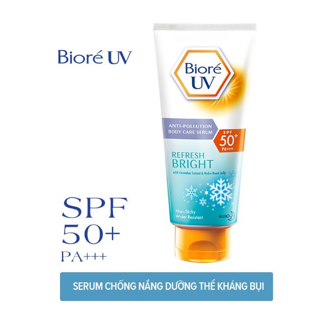 Serum Chống nắng dưỡng thể DƯỠNG ẨM  (Dòng Serum Moist) Biore tuýp lớn 150ml