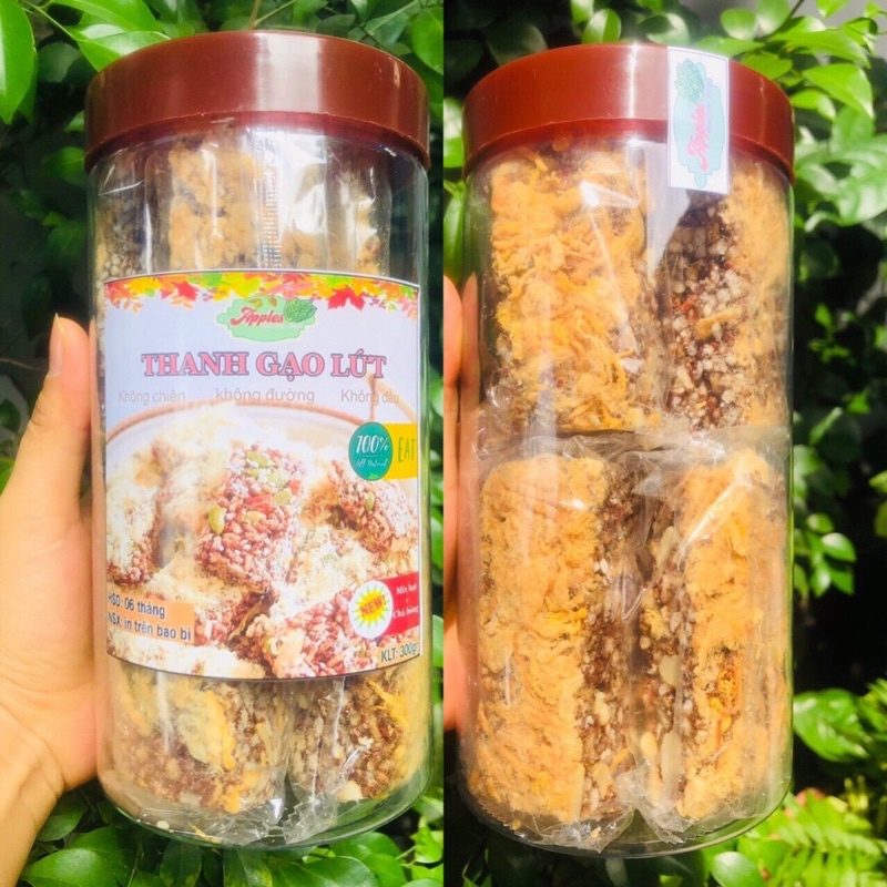 [siêu rẻ] Thanh Gạo Lứt Chà Bông Ức Gà Granola hỗ trợ giảm cân, Eatclean và ăn vặt healthy 300gr