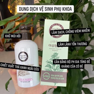 Dung dịch vệ sinh phụ nữ Happy Bath Faminine Cleanser - Green tea