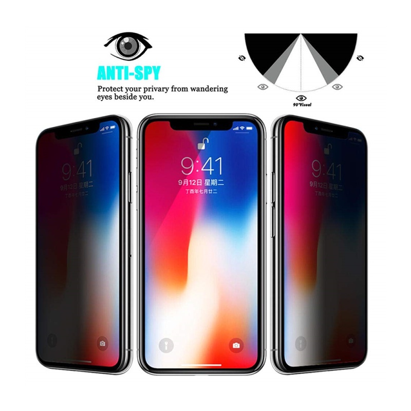 Ốp Điện Thoại Mặt Kính Bảo Vệ 30 Độ Chống Nhìn Trộm Cho IPhone14plus 12 11 Pro Max 13 XS XR X 8 7 Plus