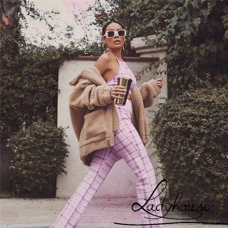 Set đồ nữ áo yếm và quần dài kẻ sọc