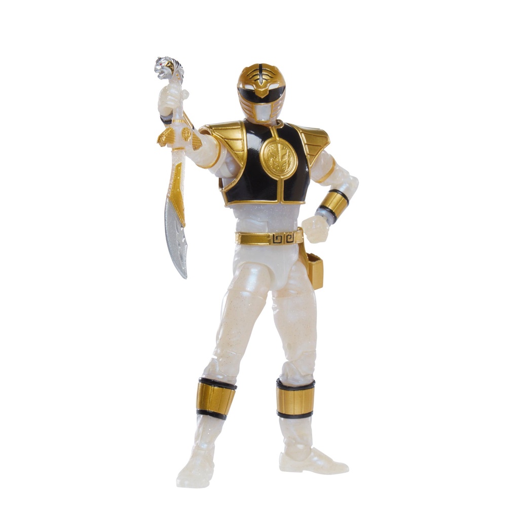 Mô hình nhân vật Hasbro⚡Power Rangers Lightning Collection⚡6-inches MMPR Metallic White Ranger - HasbroPulse Exclusive