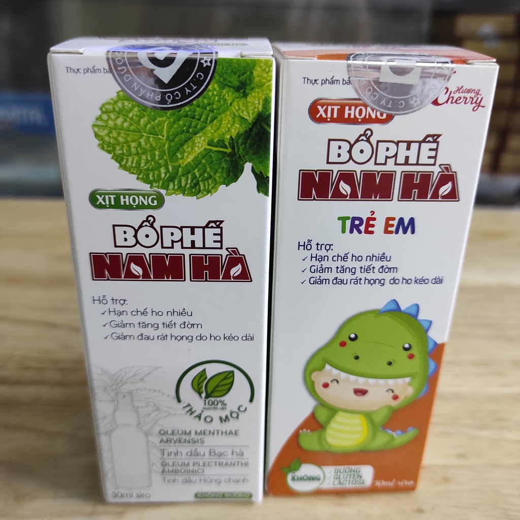 Xịt họng Bổ Phế Nam Hà không đường lọ 30ml