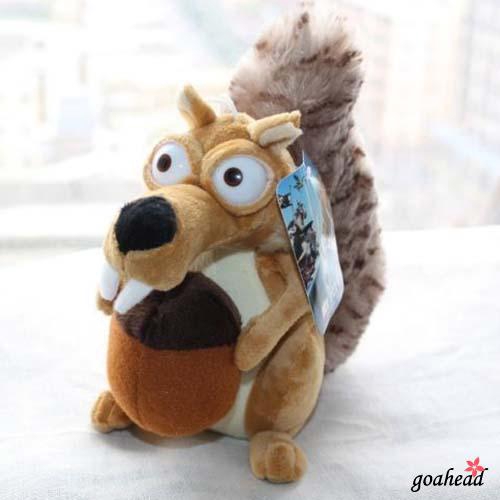 ☞❀❤♕GOAKids Baby Toy Animal Doll Ice Age 3 SCRAT Squirrel Stuffed Plush Toy Gift 7 inch