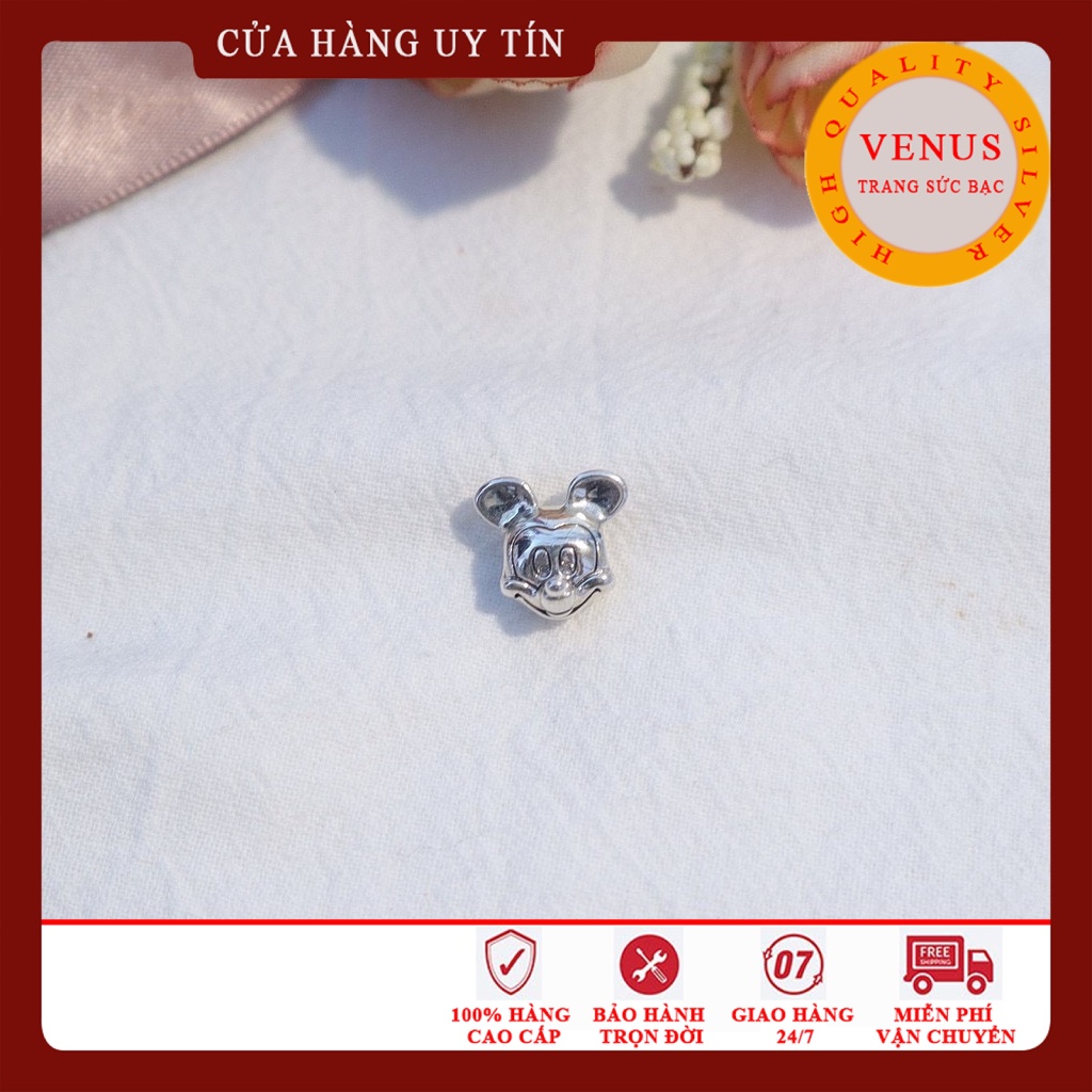 [Charm bạc 925 cao cấp] Charm Micky &amp; Minine bạc- Mã sản phẩm VENUSMM
