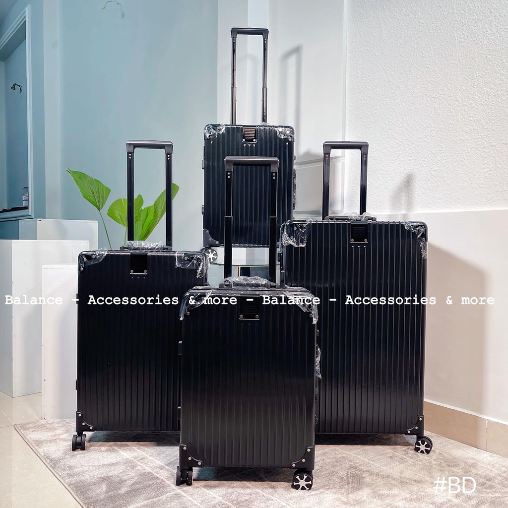 Vali kéo khung nhôm KO.RE.A du lịch cao cấp khóa sập cao cấp chống vỡ, chống trộm size 20 inch 24 inch
