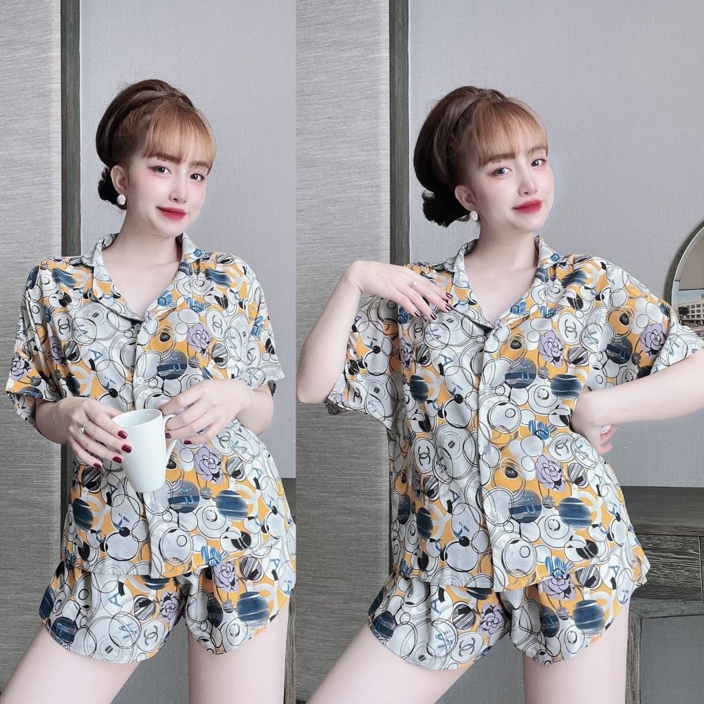 Đồ Ngủ Nữ Bigsize MIKY Đồ Ngủ Pijama lụa  cao cấp mềm mại xinh xắn <63kg