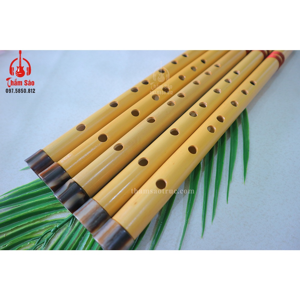 SÁO DỌC Chuẩn Âm C5 Nạm Ngọc - Shop Sáo Trúc Thắm Sáo