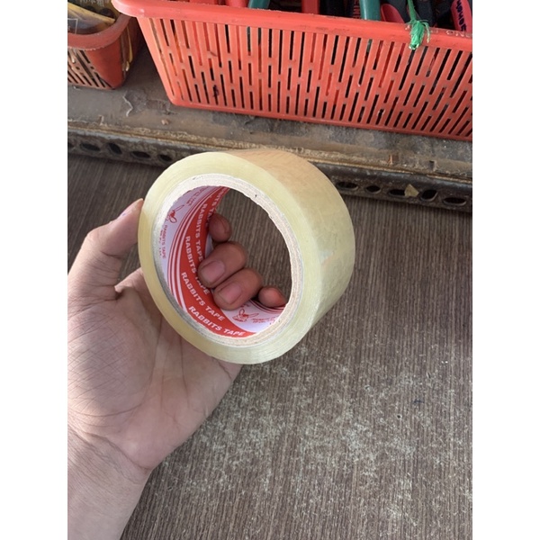 Băng Keo Dán Thùng Đục, Trong 5cm-100 Yard, Dày, Đồ Cắt Băng Keo
