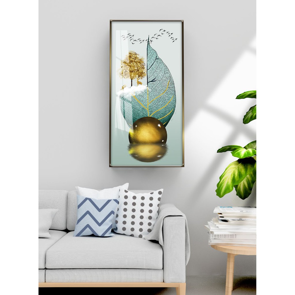 TRANH  TREO TƯỜNG  CỠ ĐẠI - GIÁ RẺ KÈM KHUNG -PHONG CÁCH BẮC ÂU TRỪU TƯỢNG- MELYHOME- TB3FGC43