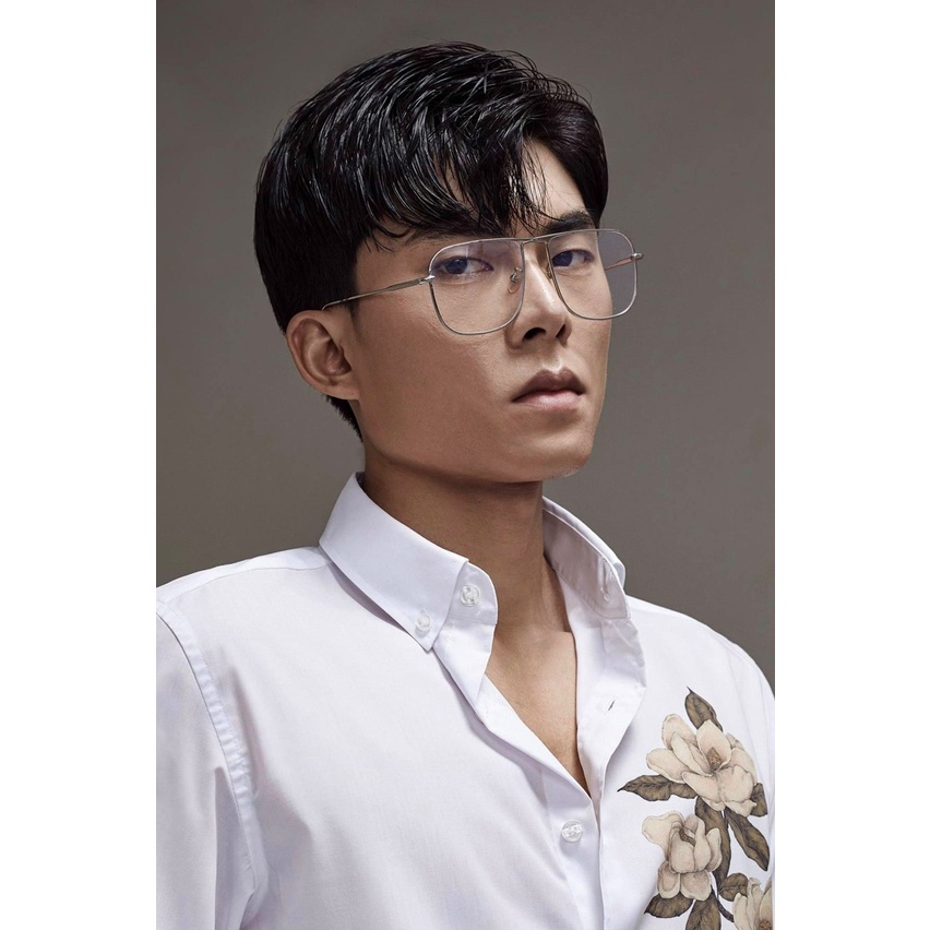 Gọng kính kim loại nam nữ dáng to sang chảnh Kính mắt Emilie phụ kiện thời trang 2001