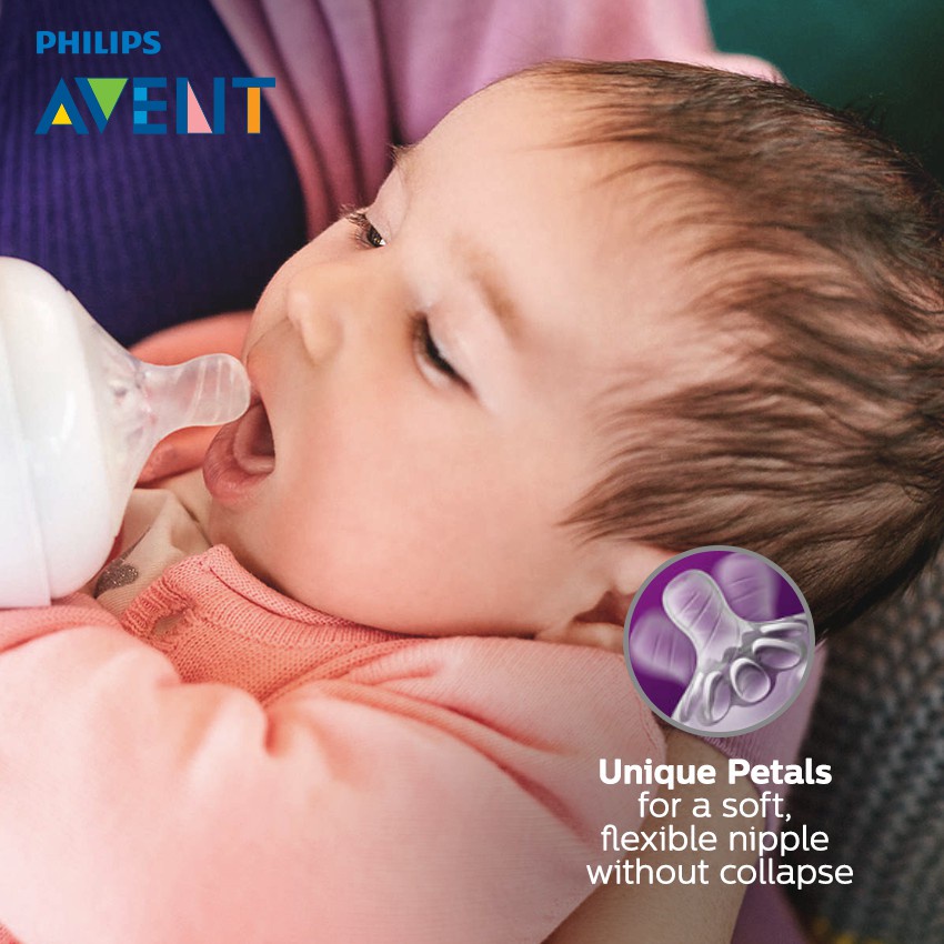 Philips Avent Bình Sữa Cho Bé Dung Tích 125ml / 4oz Chất Liệu Tự Nhiên Cao Cấp