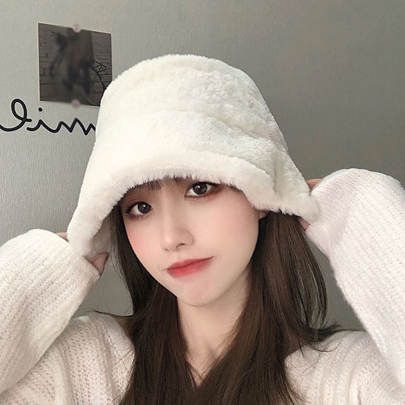 Mũ xô chống gió mùa đông màu trơn cho phụ nữ