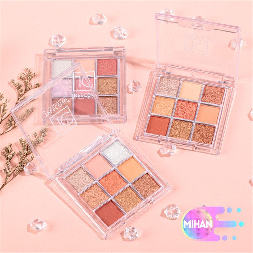 [Hàng mới về] Bảng phấn mắt màu lì và ánh ngọc trai kết hợp trang điểm chống thấm nước lâu trôi hợp thời trang