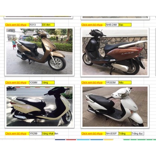 Dàn áo lead 110 full bóng nhám 26 món đầy đủ có tem zin chính hãng honda