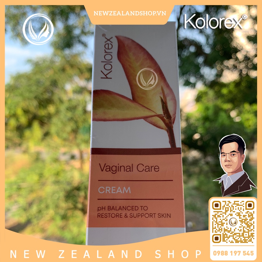 Kem thoa dưỡng ẩm vùng kín, kem bôi ngứa, nấm candida Kolorex Vaginal Cream new zealand 50g