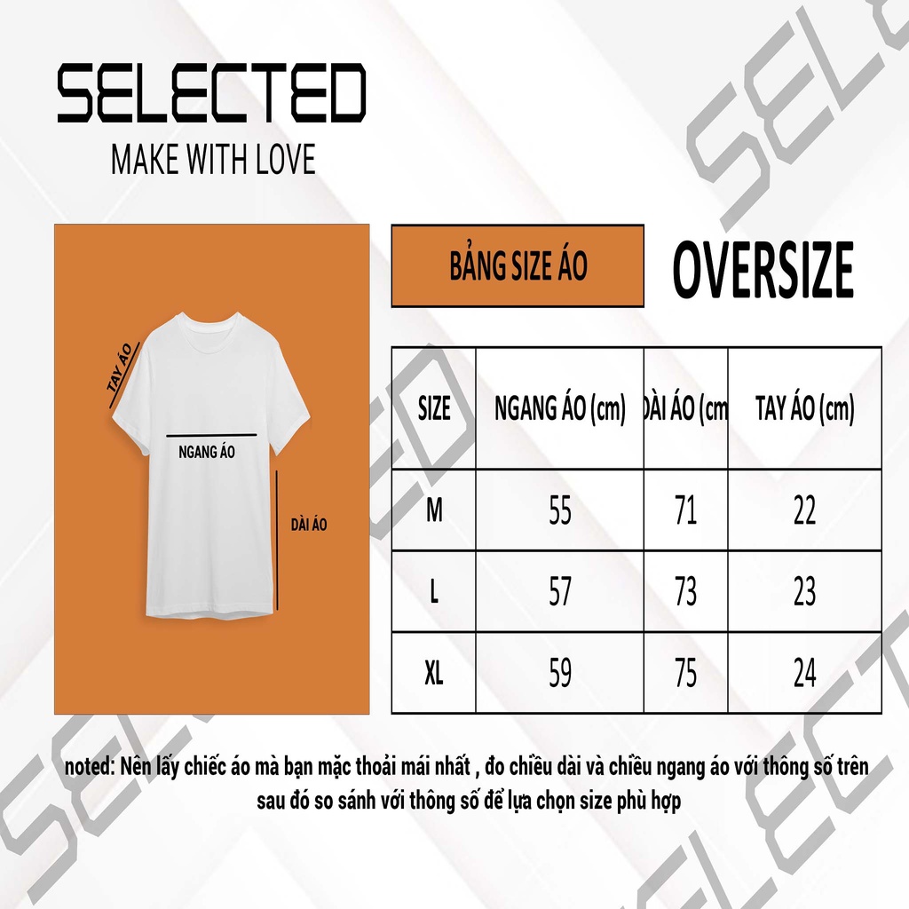 Áo thun tay lỡ nam nữ in chữ VOGUEE , Vải Cotton Form Oversize - SELECTED.STORE