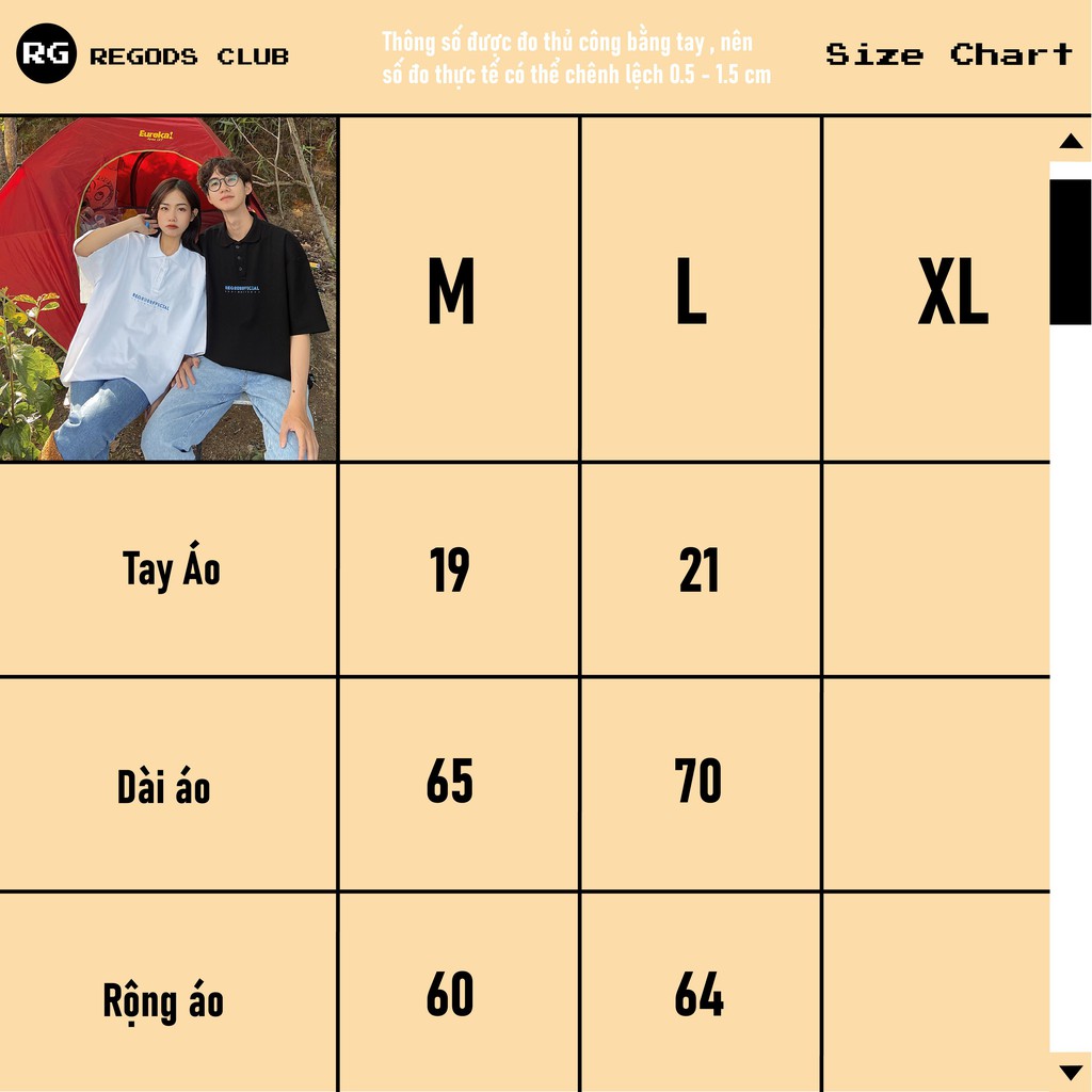 Áo Thun Có Cổ Identify REGODS Unisex Form Rộng ( POLO REGODS ) | BigBuy360 - bigbuy360.vn