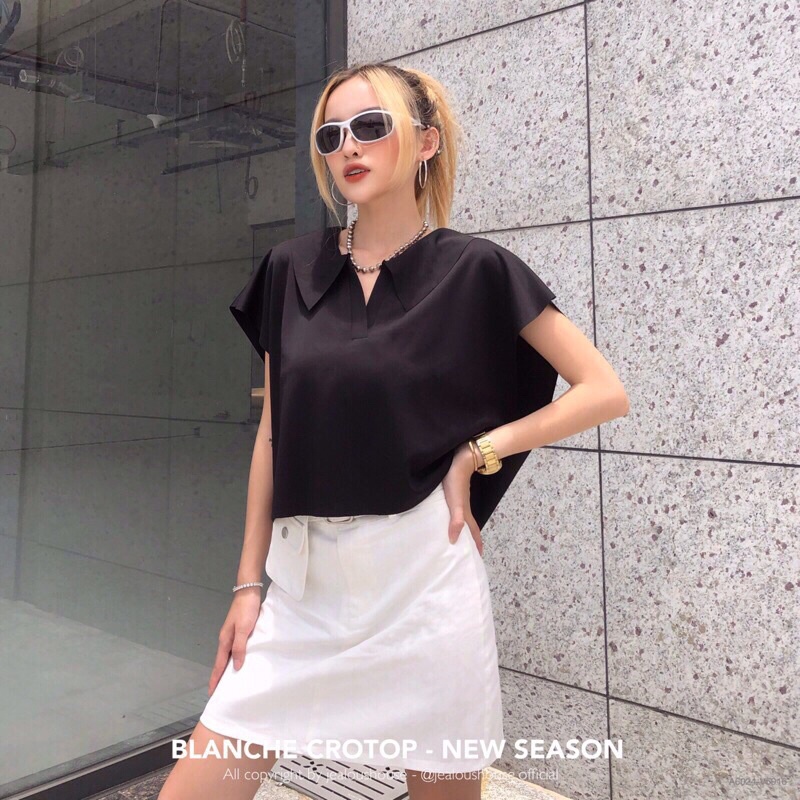 Jealous House. Pass chân váy ngắn, chân váy denim có túi hộp ở đai khuy bạc 5916