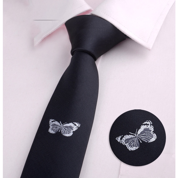 Cravat Nam bản nhỏ 5cm cao cấp phong cách Hàn Quốc, Cà vạt chú rể, Calavat nghệ sĩ, MC, Cavat công sở, dự tiệc CV-5023