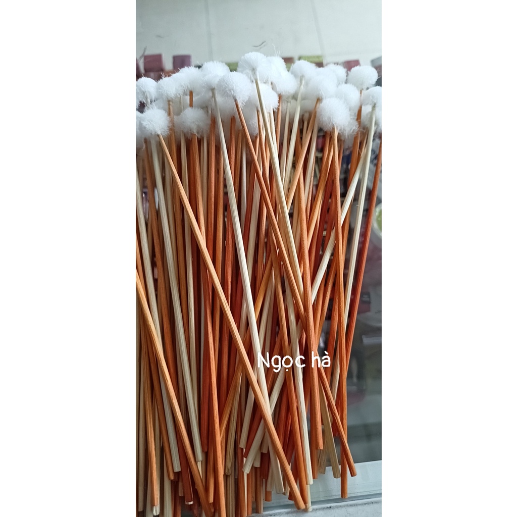 SÉT 10 CÂY BÔNG XE LỖ TAI . THÂN CÂY TRÒN  ĐẦU LÔNG MỀM MỊN .XE TAI BAO PHÊ