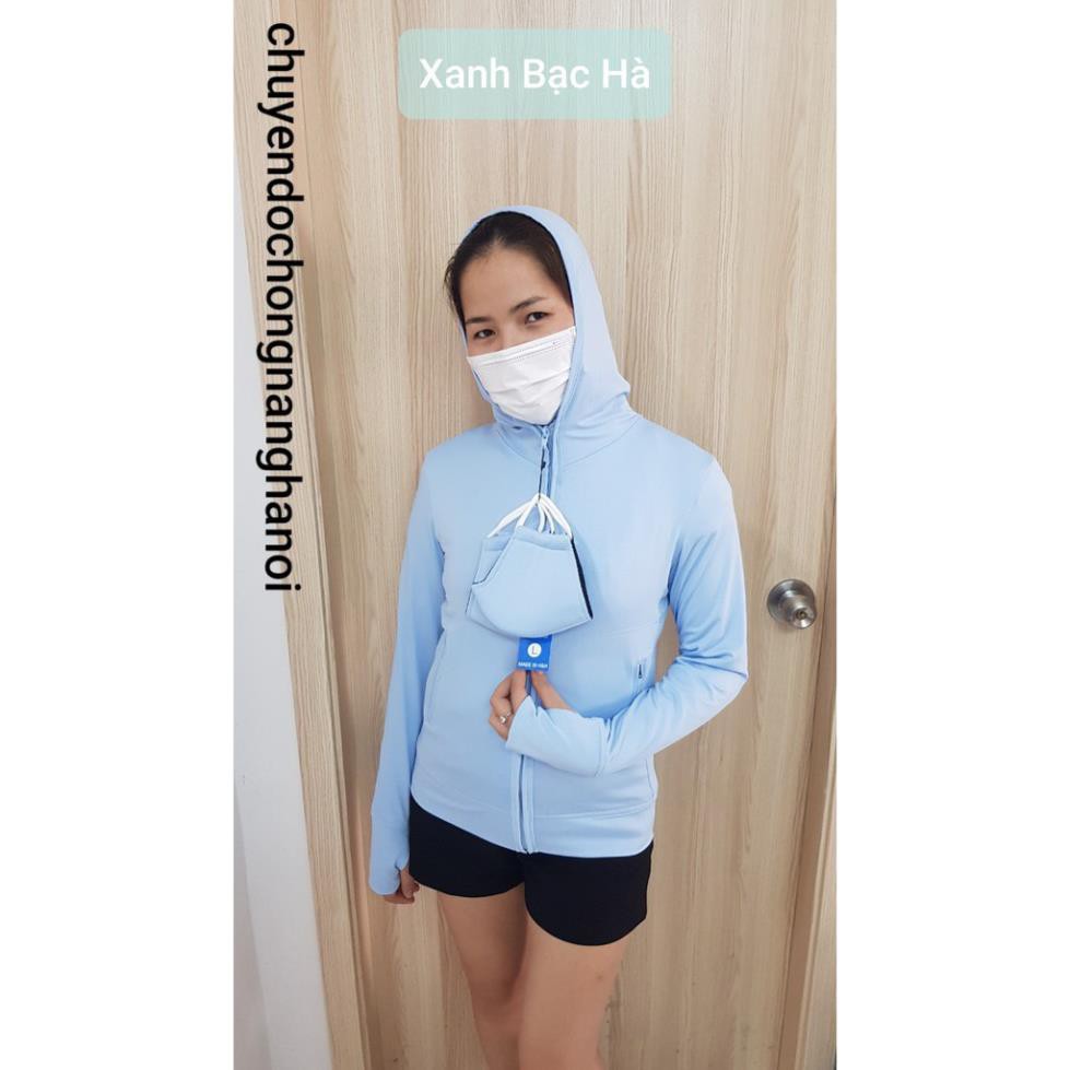 Áo chống nắng 2 lớp cotton thông hơi chống tia UV, bụi Nano cao cấp  ྇