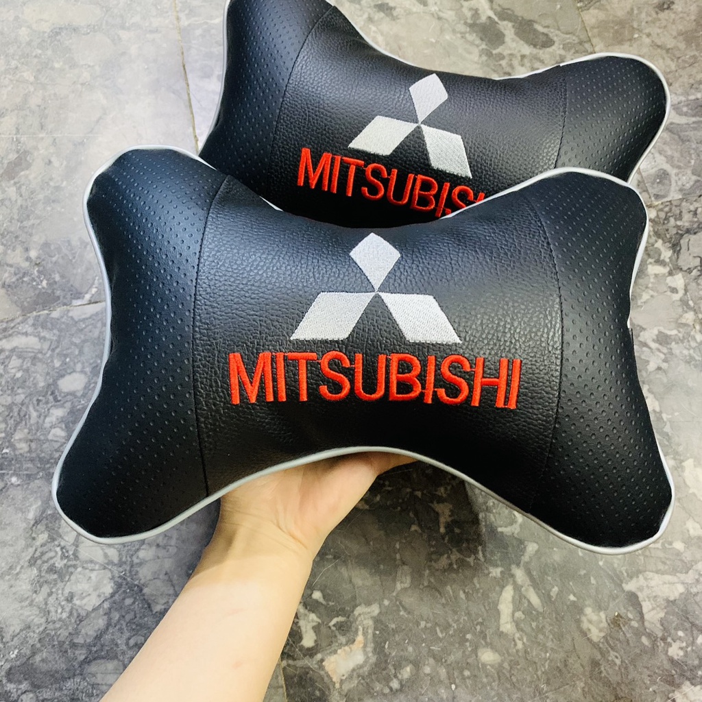 Gối Tựa Đầu Ô Tô Có Thêu Logo Cao Cấp, Chống Đau Mỏi Gáy theo hãng xe Toyota, Chevrolet, vv