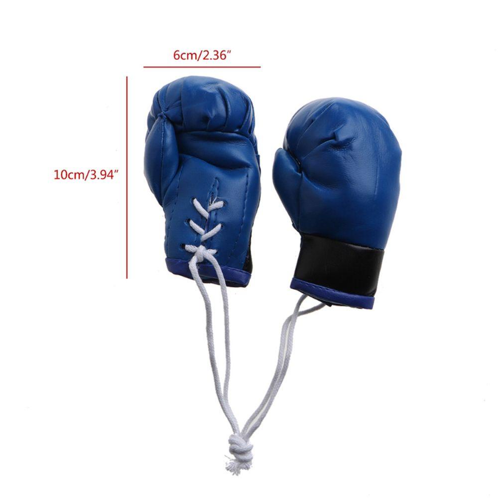 Set 2 Mặt Trang Trí Xe Hơi Hình Găng Tay Boxing Bằng Da Độc Đáo