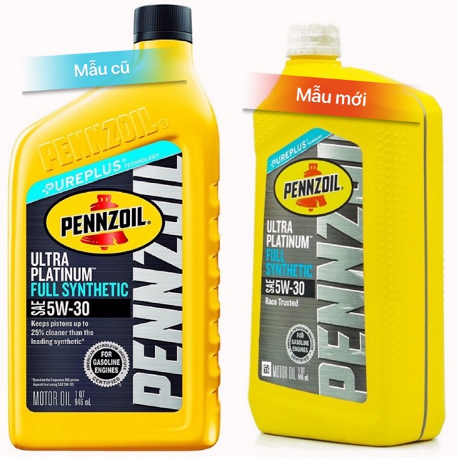 [TẶNG ỐC NHỚT]Nhớt Pennzoil Ultra Platinum 4T 5w30, nhớt xe ga Pennzoil 5w40 tặng kèm ốc nhớt Kozi