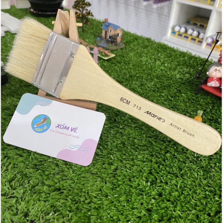 [XÓM VẼ] Cọ bản to, Panh xô Marie’s lông heo cao cấp 713 nhiều size
