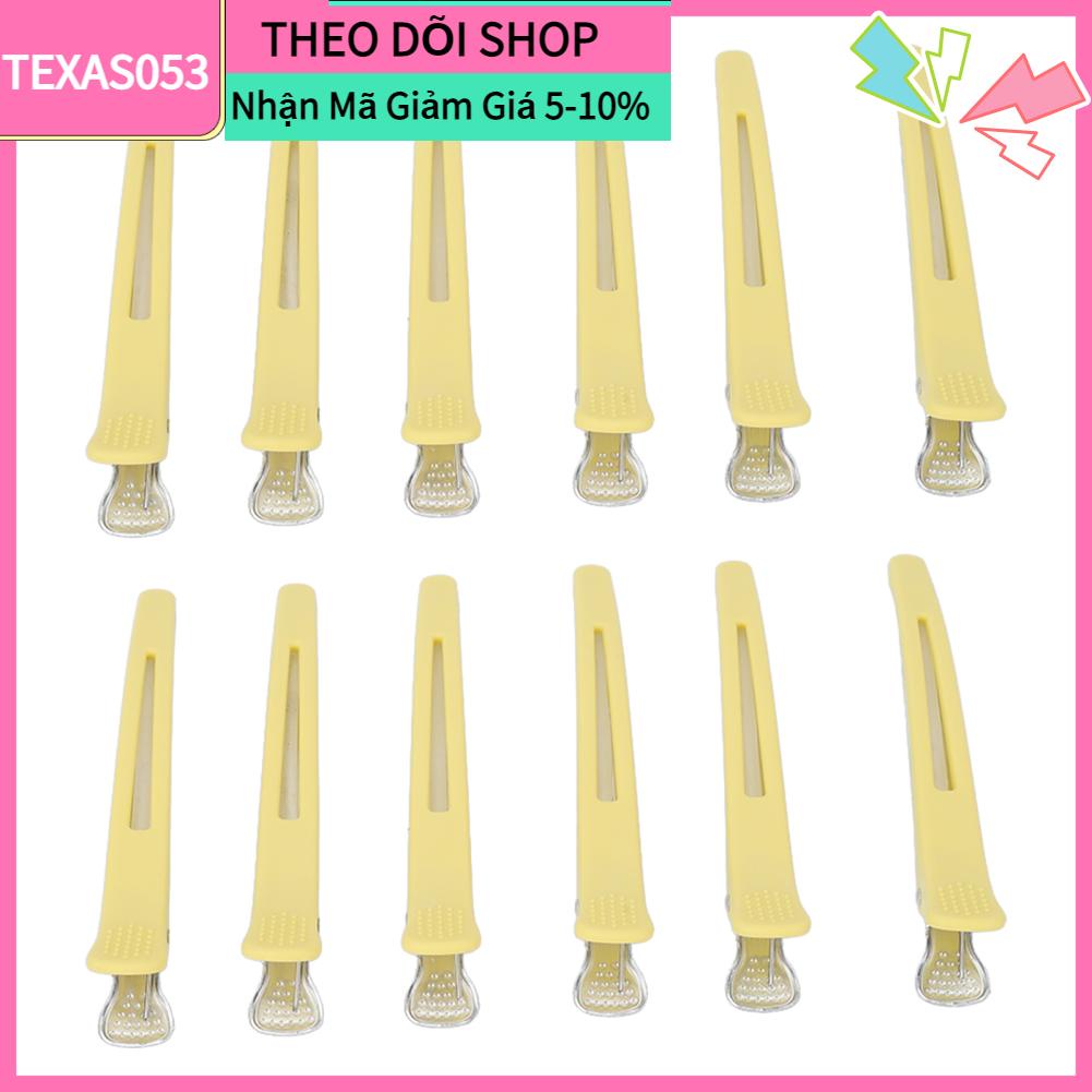 [Hàng mới về] 12 kẹp tóc ngăn trượt cắt tóc cho nam nữ tạo kiểu màu vàng