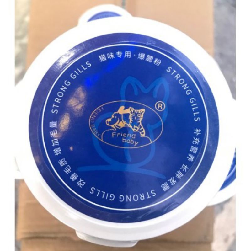 Bột Tăng nọng tạo phom mặt cho mèo , Bột dinh dưỡng tăng cân cho mèo giúp mập má Strong Gills Friend baby hộp 200g