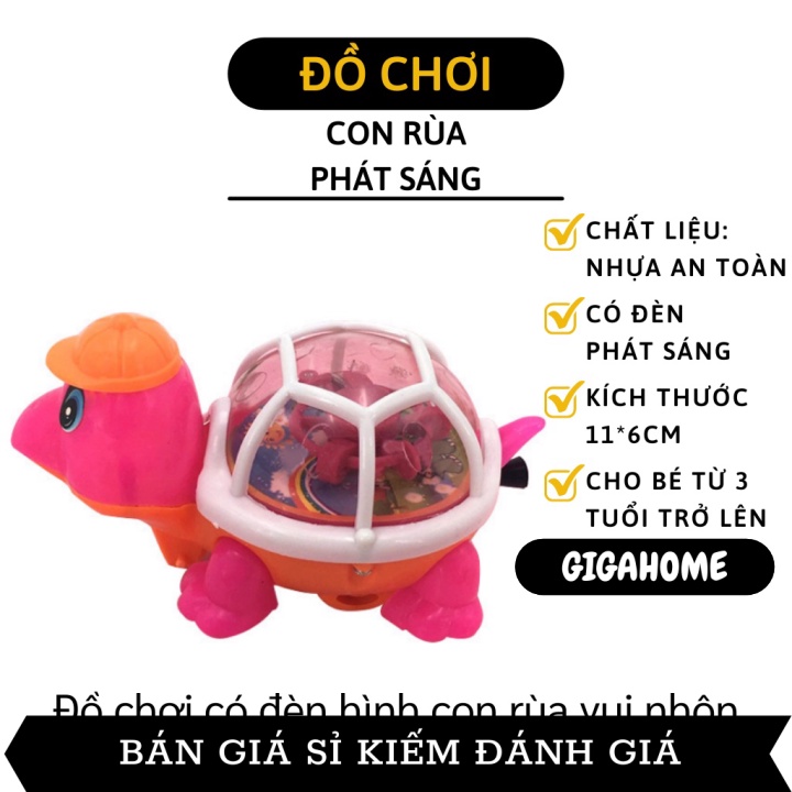 Đồ chơi cho bé   GIÁ VỐN]   Đồ chơi có đèn hình con rùa cho bé với thiết kế màu sắc tươi sáng, đáng yêu, an toàn 7065