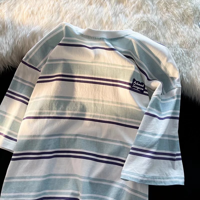 Áo Thun Tay Ngắn Dáng Rộng Cỡ Lớn Thoải Mái Phong Cách Hip Hop Đường Phố Hàn Quốc Cho Nam [M-2XL]