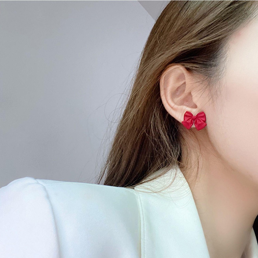 Khuyên Tai BORAG Bằng Nhựa Resin Phong Cách Hàn Quốc Cho Nữ