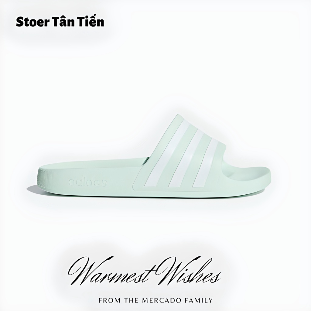 HÀNG MỚI VỀ Dép đúc nữ quai ngang Adidas nguyên khối siêu nhẹ, dép UNISEX đẹp dáng thể thao chống nước