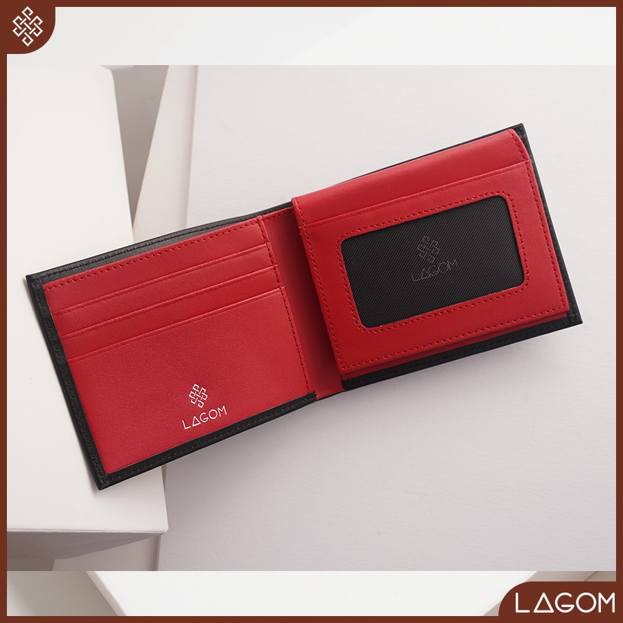 [Mã BMBAU300 giảm 7% tối đa 300K đơn 499K] Ví Nam Da Thật LAGOM Compact Wallet phối màu