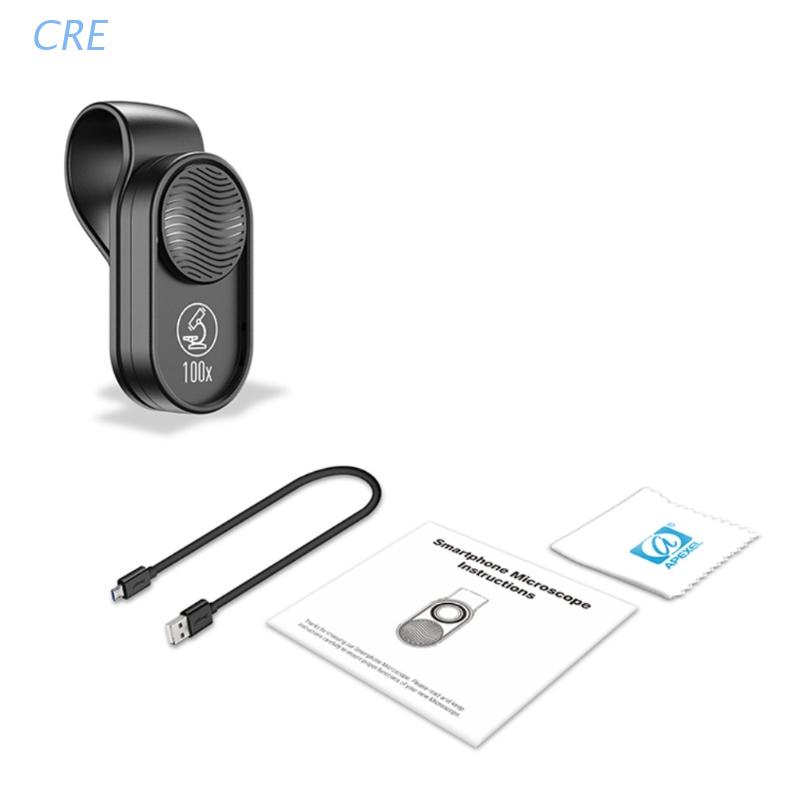 Ống kính phóng đại 100 lần H-D có đèn LED đa năng tinh tế cho điện thoại
