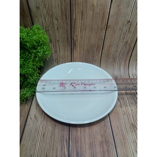Combo 4 dĩa sứ trắng - 20cm