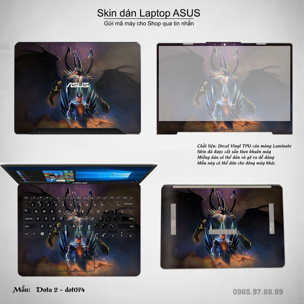 Skin dán Laptop Asus in hình Dota 2 _nhiều mẫu 13 (inbox mã máy cho Shop)