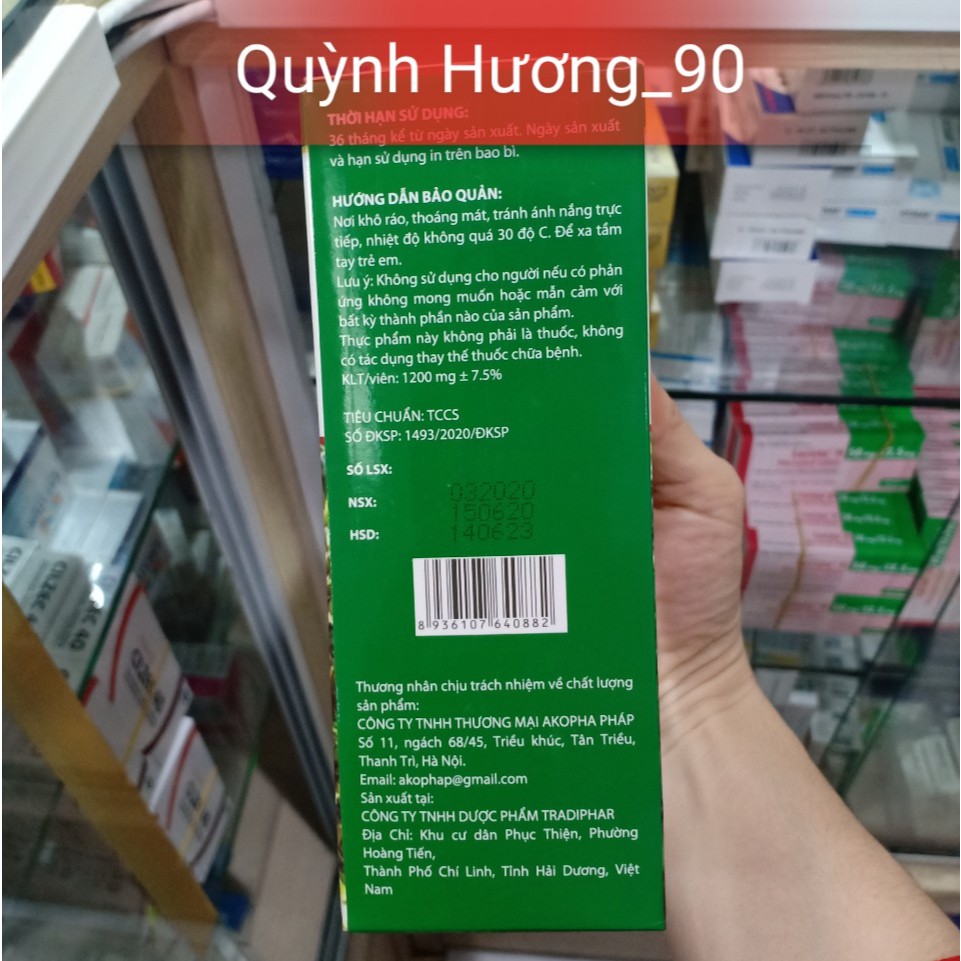 Viên uống CÀ GAI LEO XẠ ĐEN lọ 50 viên hỗ trợ thanh nhiệt giải độc