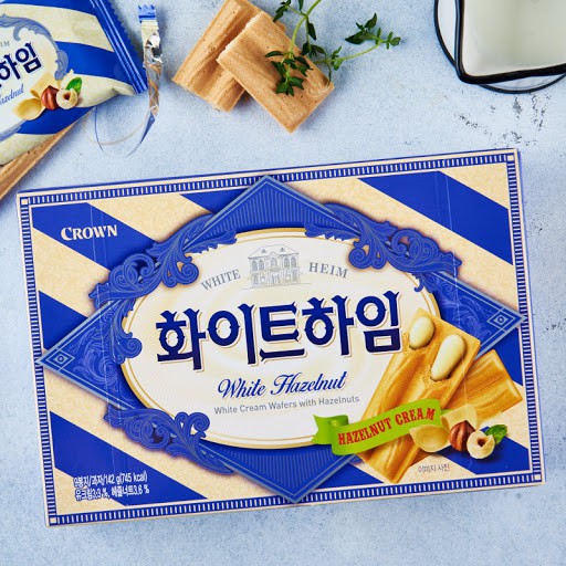Crown Bánh White Heim hộp 142g Hàn Quốc
