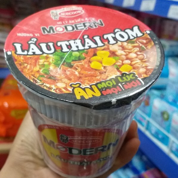 Mì ly, Mỳ cốc Modern hương vị lẩu thái tôm 65g | BigBuy360 - bigbuy360.vn