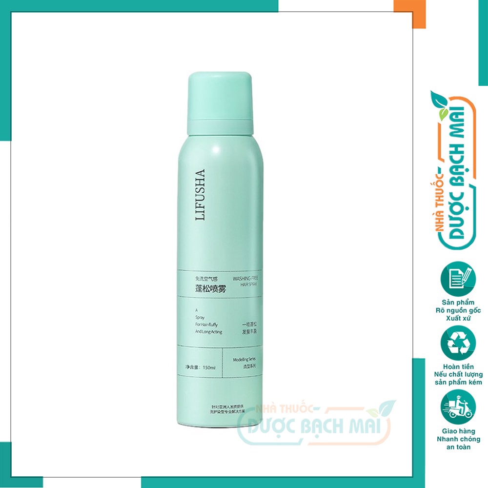 Dầu gội xịt khô tóc dạng xịt dưỡng ẩm cho da đầu khô xơ nam nữ Spes Lifusha - DG09