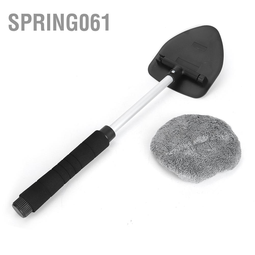 Spring061 Dụng cụ làm sạch kính chắn gió Bàn chải mềm Khăn sợi siêu mịn Chất tẩy bụi sương mù lau thiên văn Xử lý cửa sổ tự động Công rửa