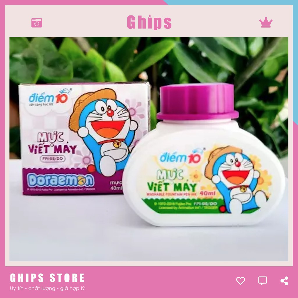 Mực Viết Máy Mực Bút Máy Điểm 10 Doraemon Mực Viết Chữ Đẹp Dành Cho Học Sinh Tiểu Học