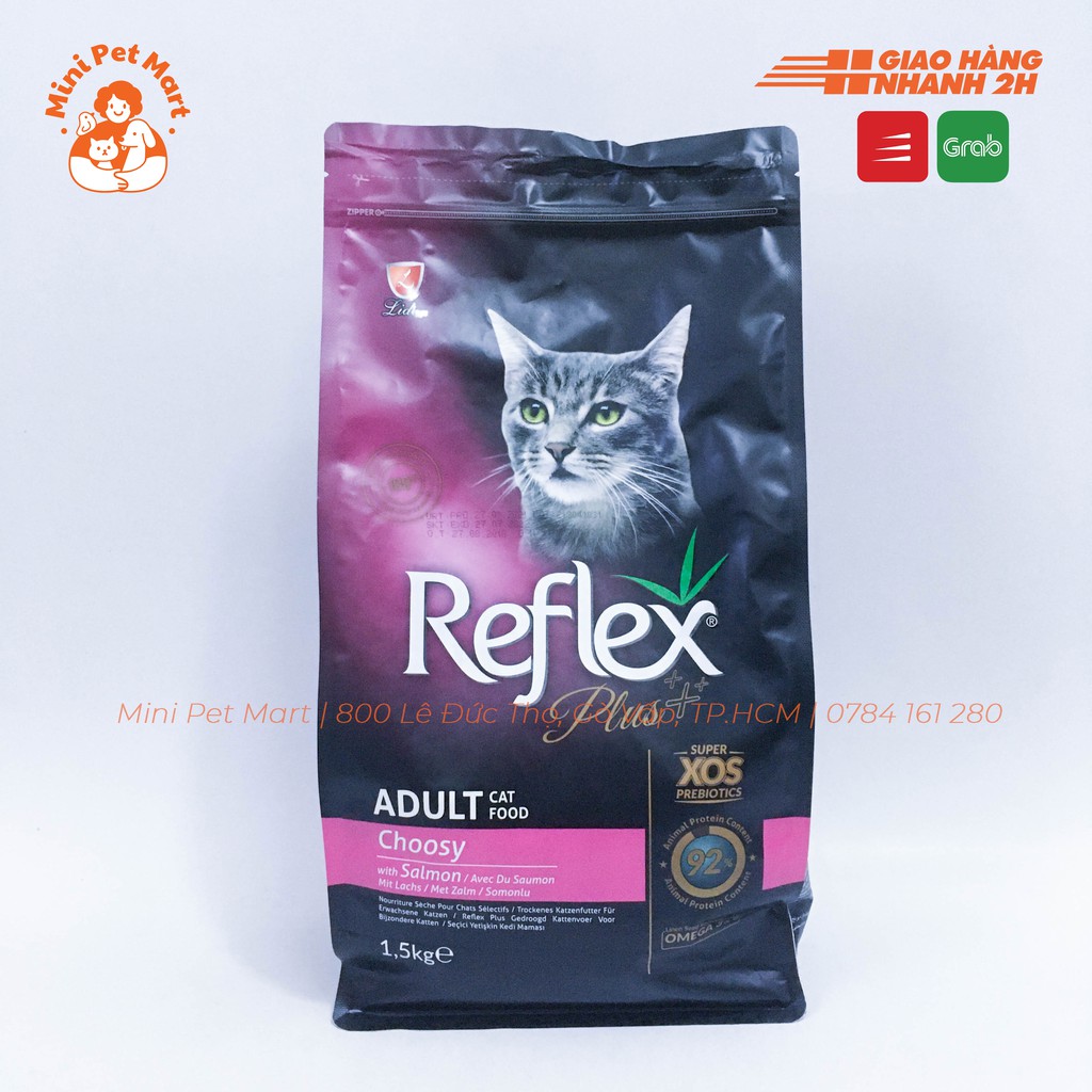 [1,5kg] Thức ăn hạt cho mèo kén ăn REFLEX PLUS CHOOSY 1,5kg - Vị cá hồi