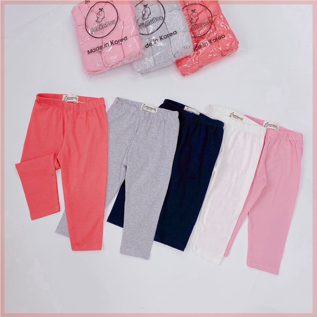 Quần leggings dài cho bé gái vải cotton spandex mềm mịn cực thoải mái và sang chảnh LILIKIDS QCD15